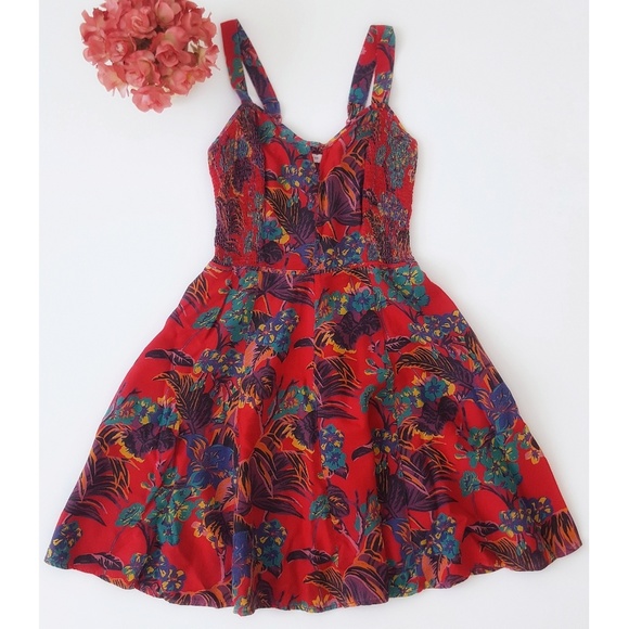 Urban Outfitters Dresses & Skirts - Urban Outfitters Red Floral Dress